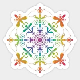 Rainbow Mandala Sticker